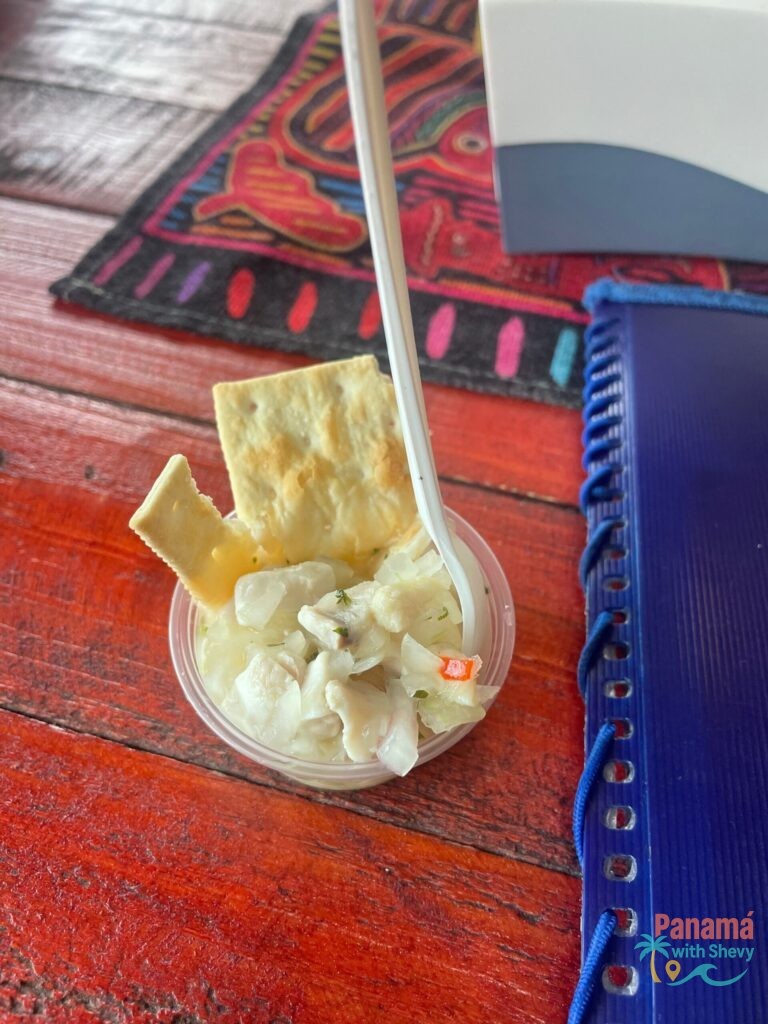 10 Panamanian Foods You Must Try When Visiting Panama - ceviche at Mercado de Mariscos - PanamaWithShevy
