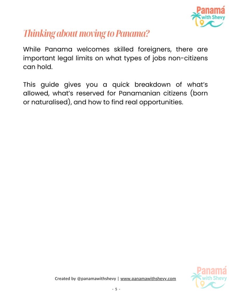 Get Hired in Panama - A Guide to Jobs for Foreigners eBook by PanamaWithShevy